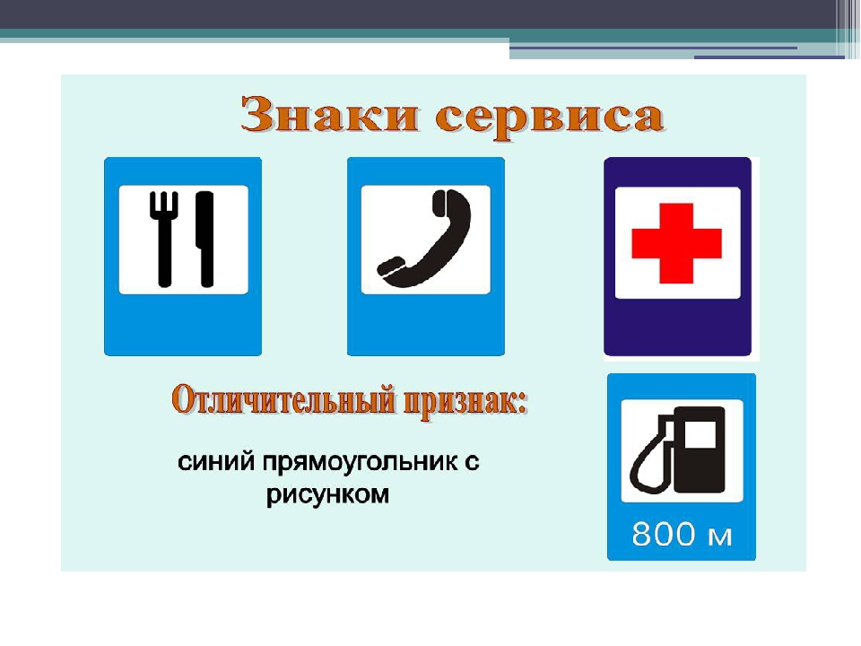1 3 сервис. Знаки сервиса признаки. Знаки сервиса отличительные признаки. Знаки сервиса 3 класс окружающий мир. Дорожные знаки синие прямоугольники.