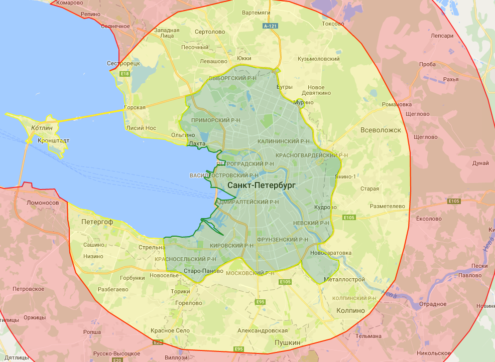 Зона санкт петербурга на карте. Зоны доставки. Зоны доставки по Санкт-Петербургу. Зона доставки Санкт Петербург. Границы Санкт-Петербурга.