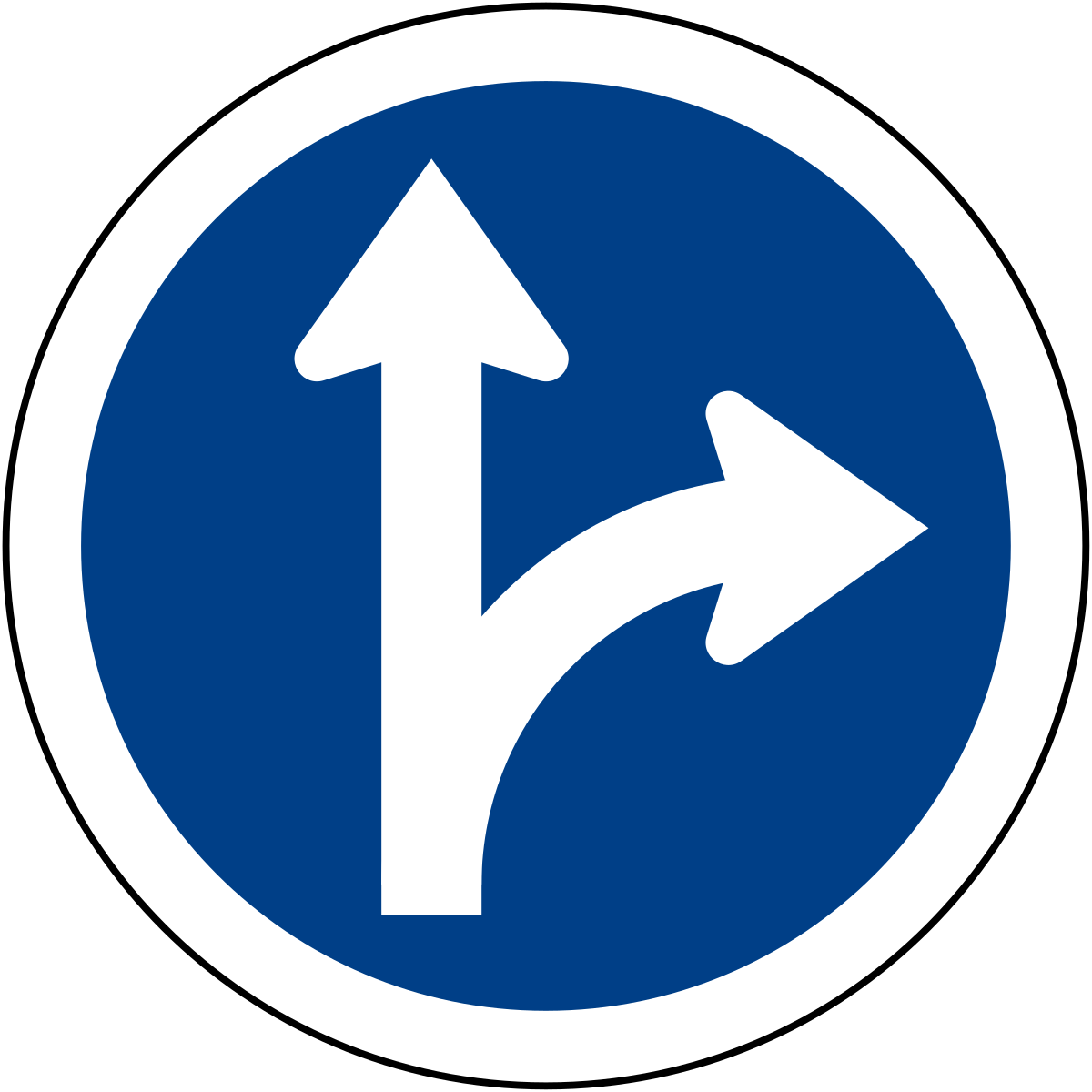 Знак повернуть на право. Дорожные знаки. Дорожный знак движение прямо. Движение направо или налево дорожный знак. Знак прямо или направо.
